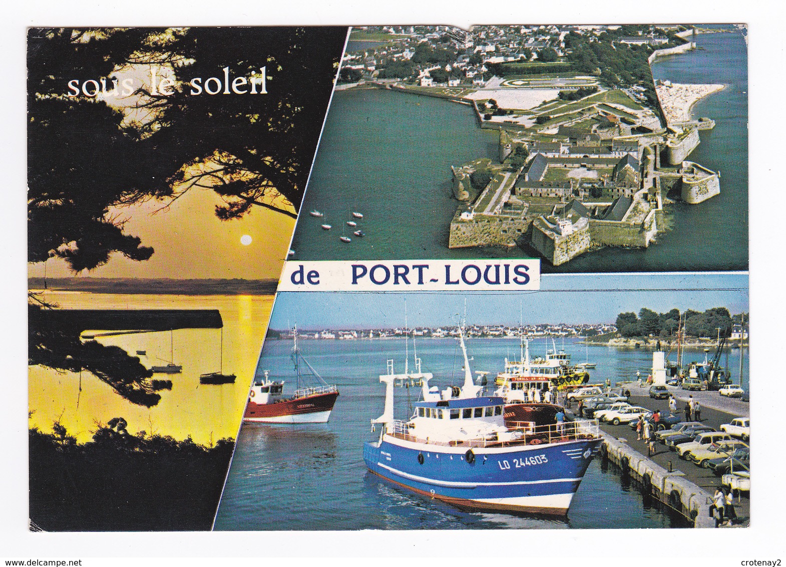 56 Port Louis N°5 En 1984 Bateau De Pêche Citroën GS - Port Louis