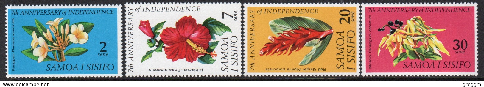 Samoa Set Of Stamps From 1969 To Celebrate 7th Anniversary Of Independence. - Samoa