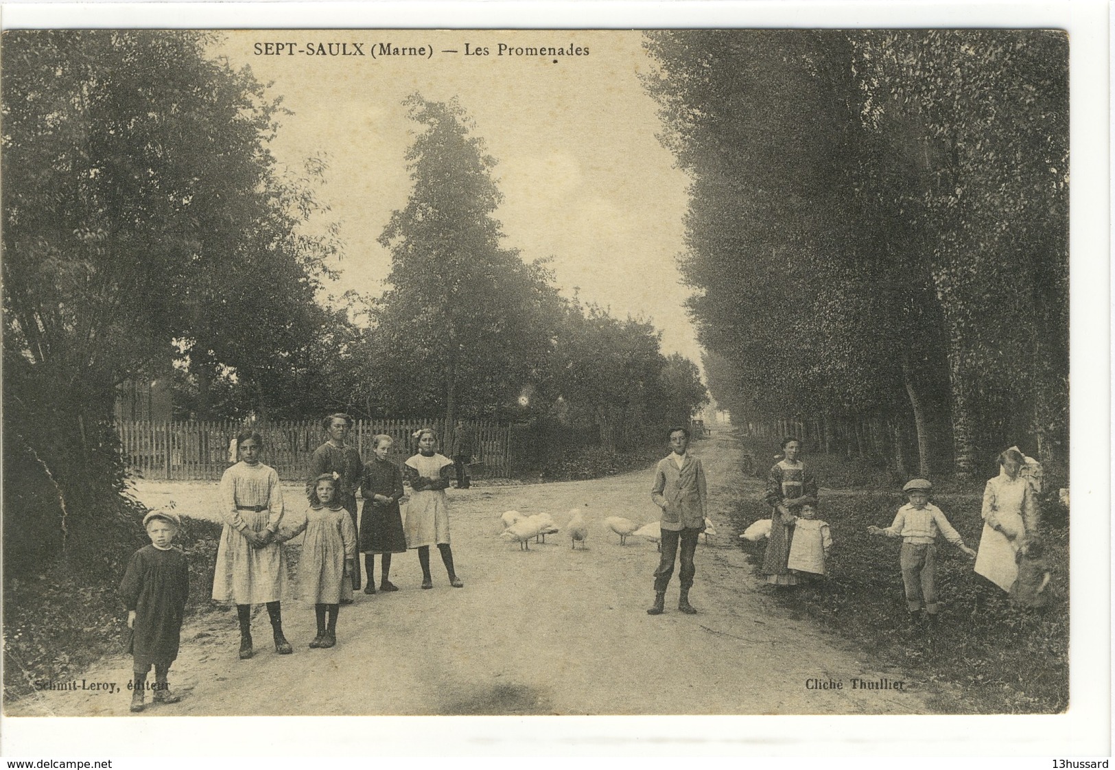 Carte Postale Ancienne Sept Saulx - Les Promenades - Autres & Non Classés