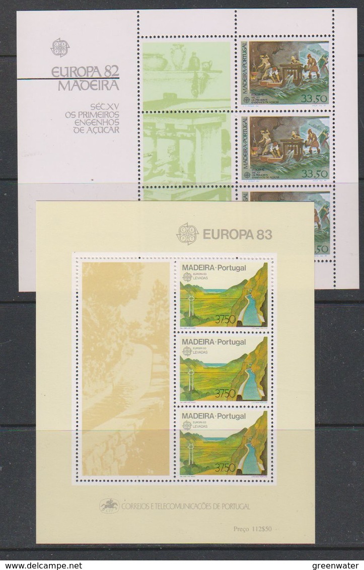 Europa Cept 1982 + 1983 Madeira 2 M/s ** Mnh (39590) - 1983