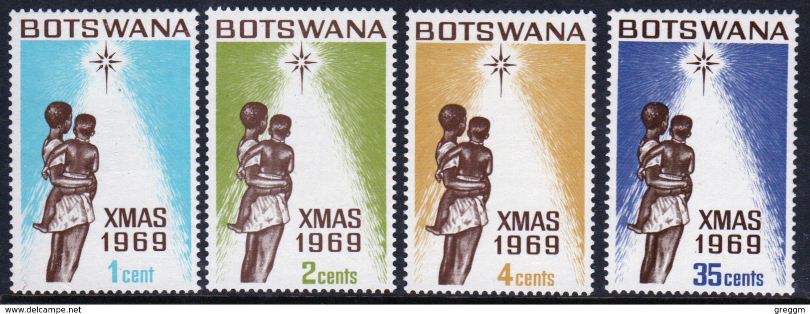 Botswana Set Of Stamps From 1969 To Celebrate Christmas. - Botswana (1966-...)