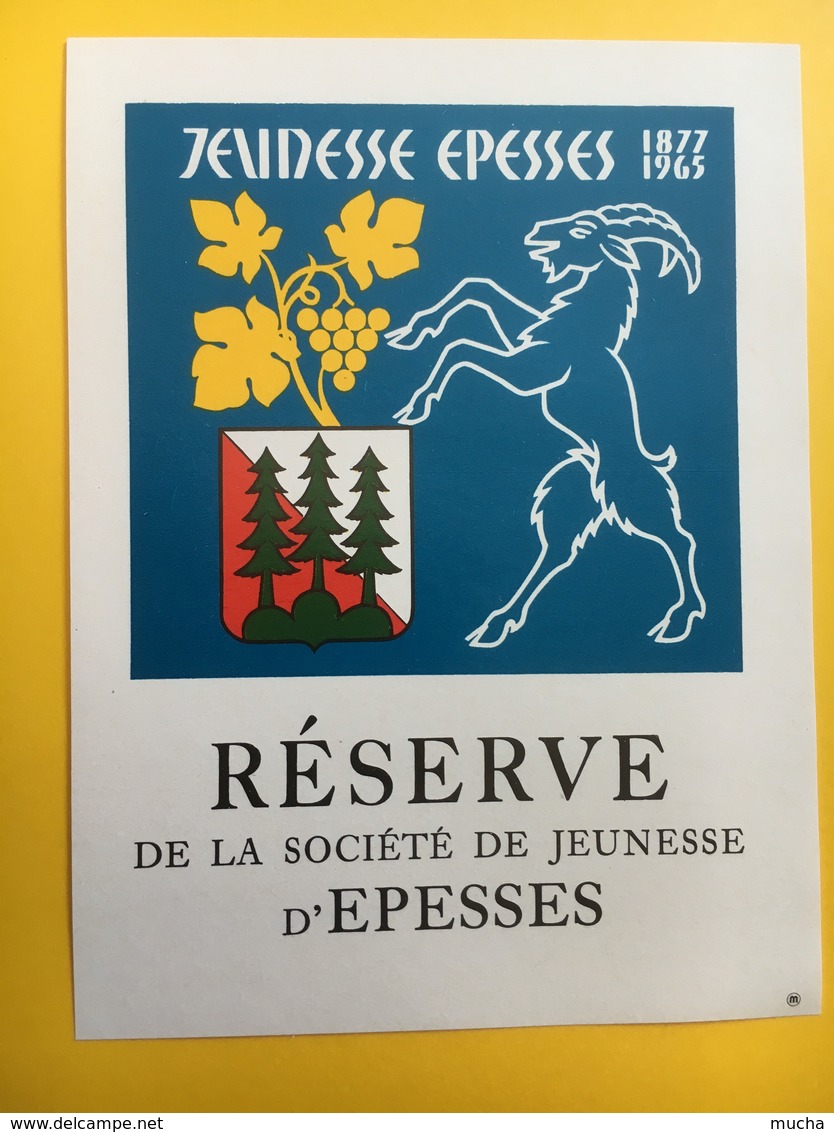 8620 - Réserve De La Jeunesse D'Epesses Suisse - Autres & Non Classés