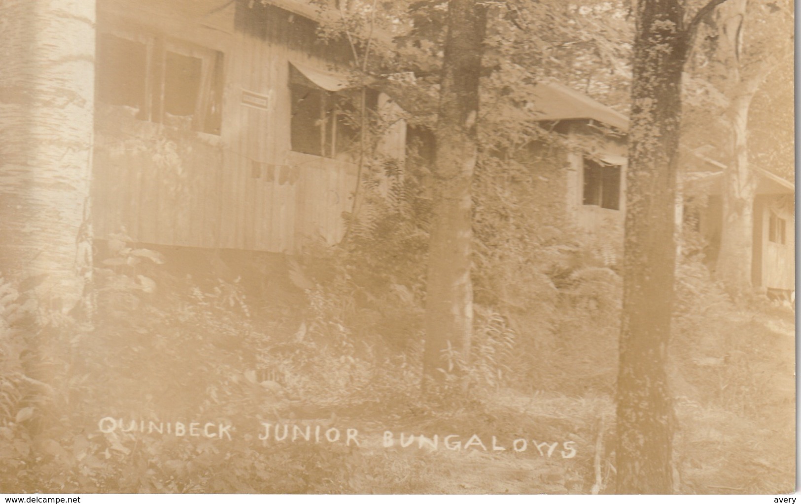 Quinibeck Junior Bungalows, Lake Fairlee, Vermont RPPC - Other & Unclassified