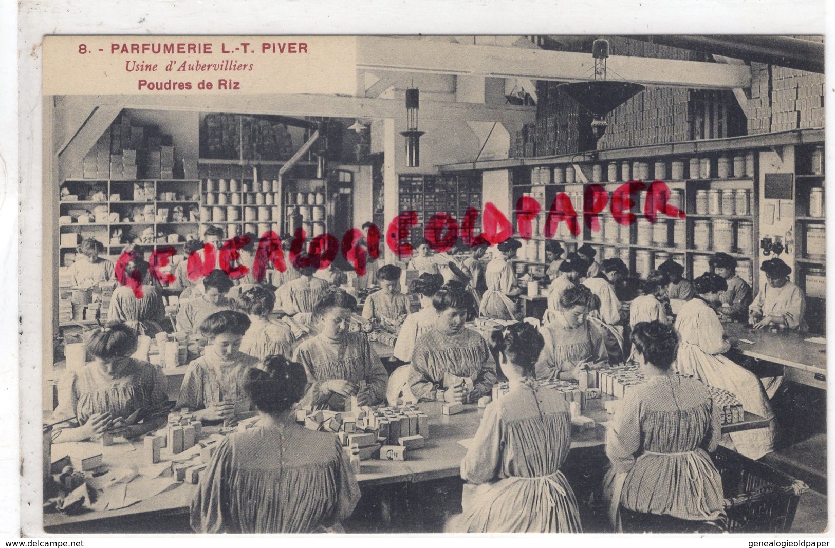 93 - AUBERVILLIERS - PARFUMERIE PIVER-  POUDRES DE RIZ - Aubervilliers