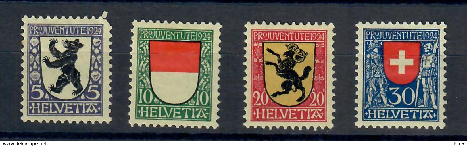 SVIZZERA -1923 - PRO JUVENTUTE. SERIE COMPLETA. MH* - Nuovi