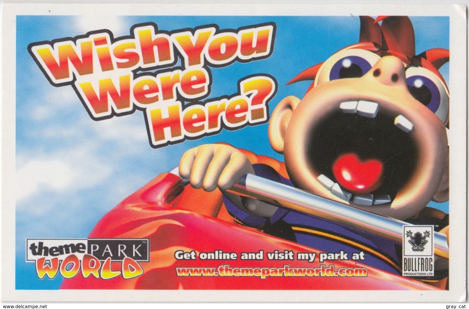 Wish You Were Here ? Theme Park World,  #4/6, Unused Postcard [21369] - Games & Toys