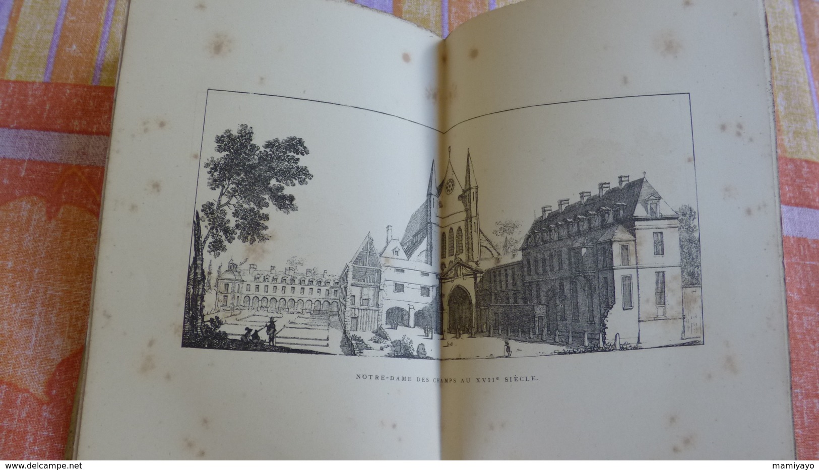 NOTICE HISTORIQUE sur NOTRE-DAME DES CHAMPS -Église de PARIS -1885- plan Lutèce & gravures.