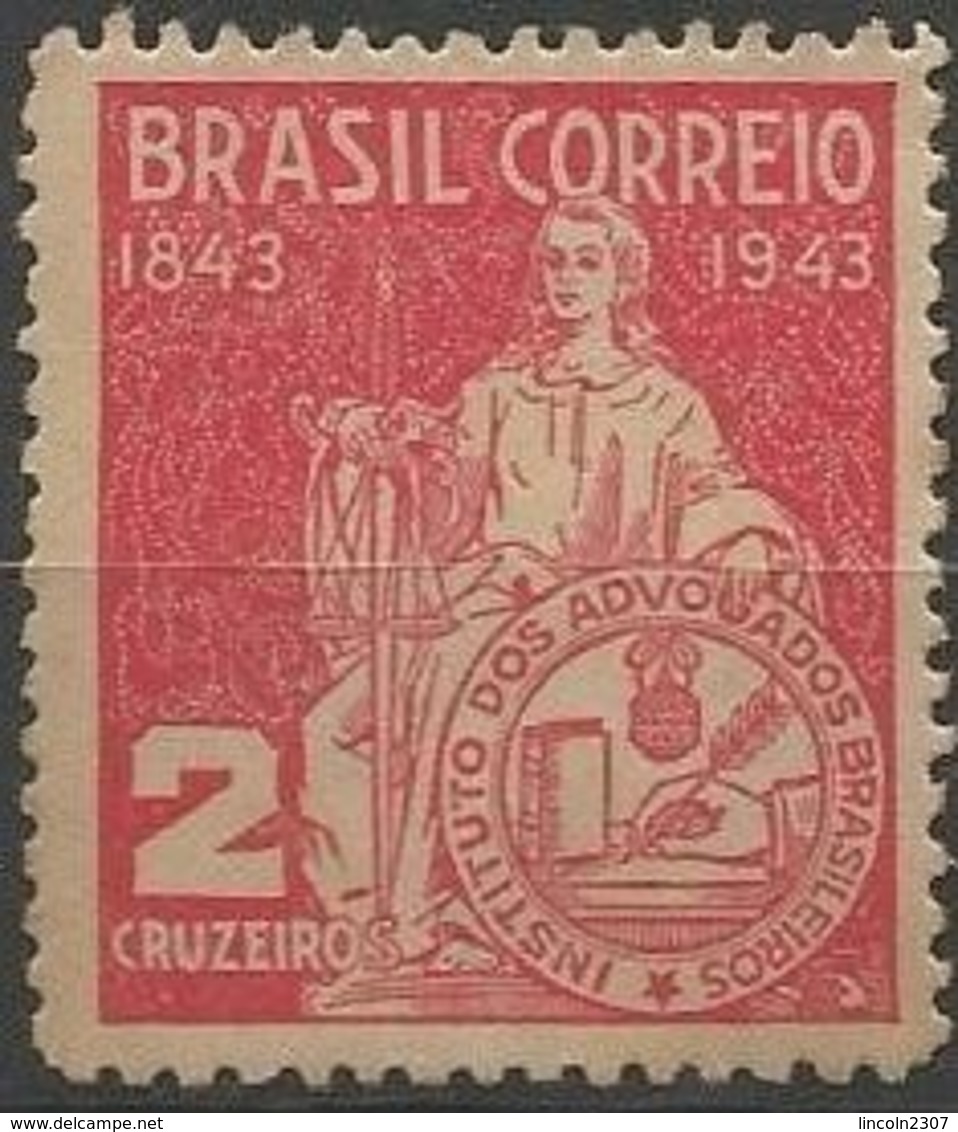 LSJP BRAZIL INSTITUTE OF BRAZILIAN ADVOCATES 1943 MNH - Neufs