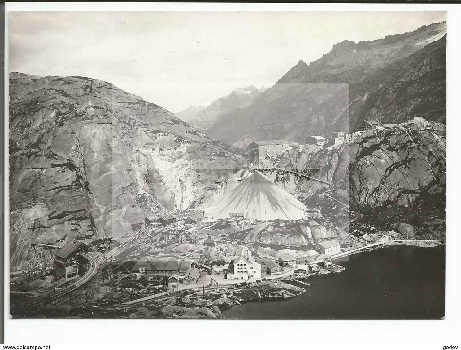 Suisse, Kraftwerke Oberhasli, Gesamt-Ansicht Der Bazz-Installationen Des Grimselwerkes (513) - Lieux