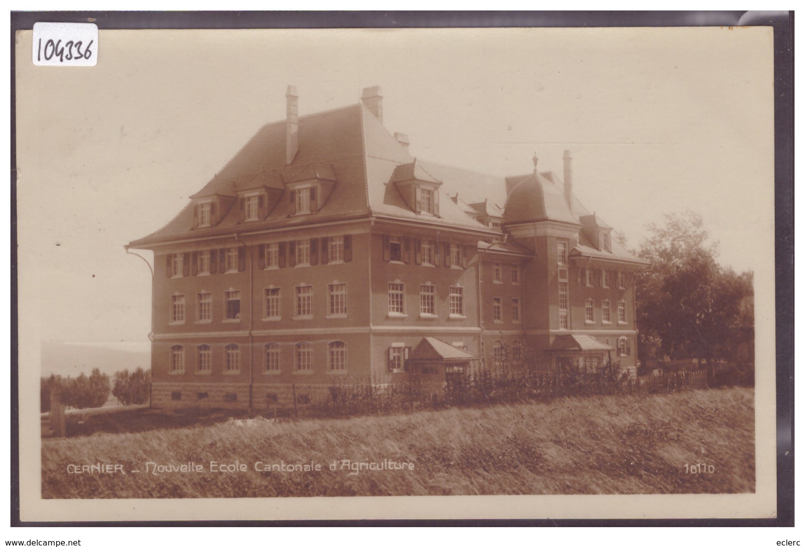 CERNIER - ECOLE CANTONALE D'AGRICULTURE - TB - Cernier