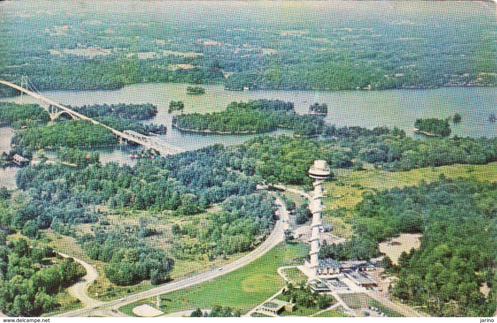 Canada > Ontario > Thousand Islands, Skydeck Tower, Bridge, Aerial View,  Used 1967 - Thousand Islands