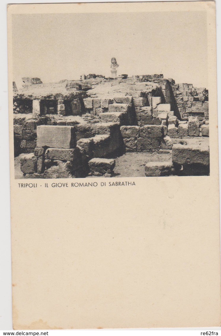 Tripoli, Il Giove Romano Di Sabratha, Libia - F.p. - Anni '1934 - Libya