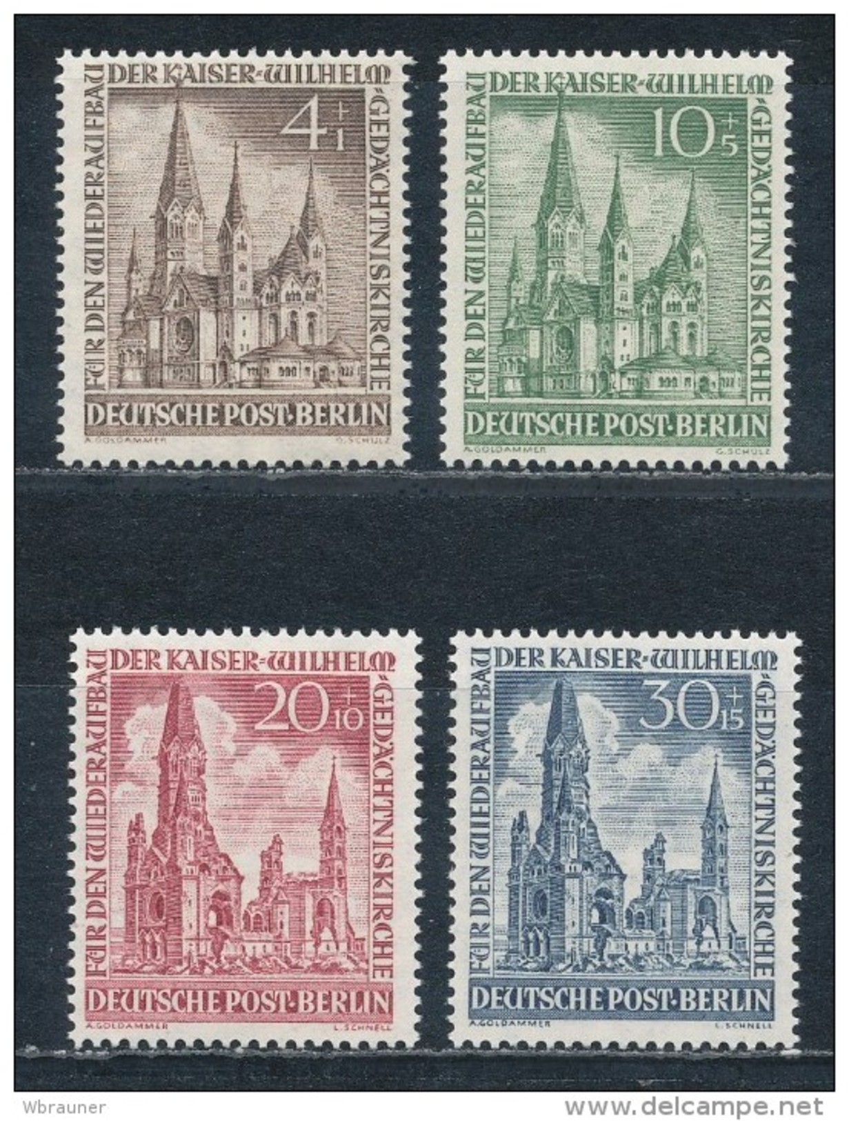 Berlin 106/09 ** Mi. 25,- - Unused Stamps