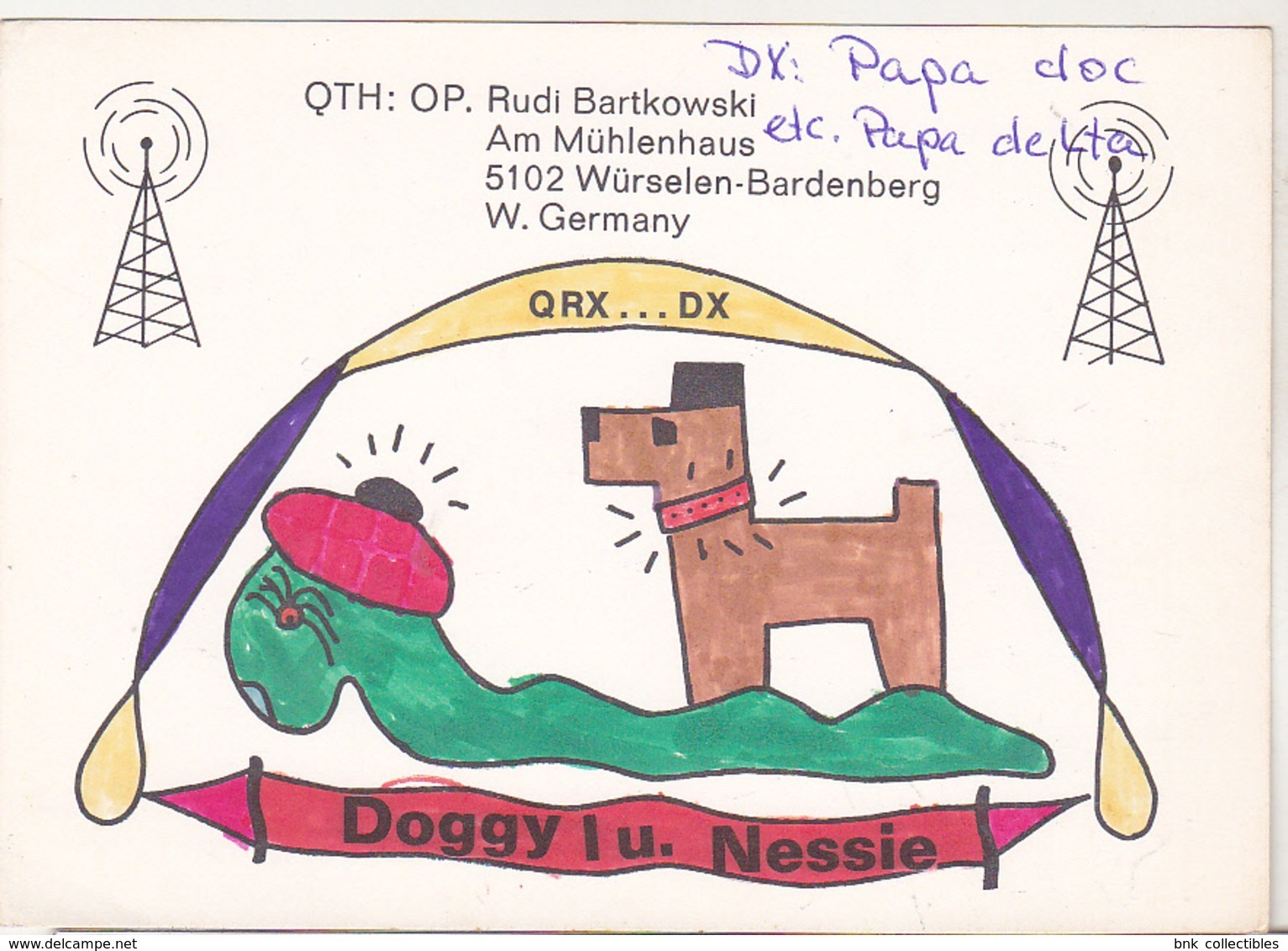 West Germany 1978 QSL Card - CB-Radio Station - Wurselen-Bardenberg - CB