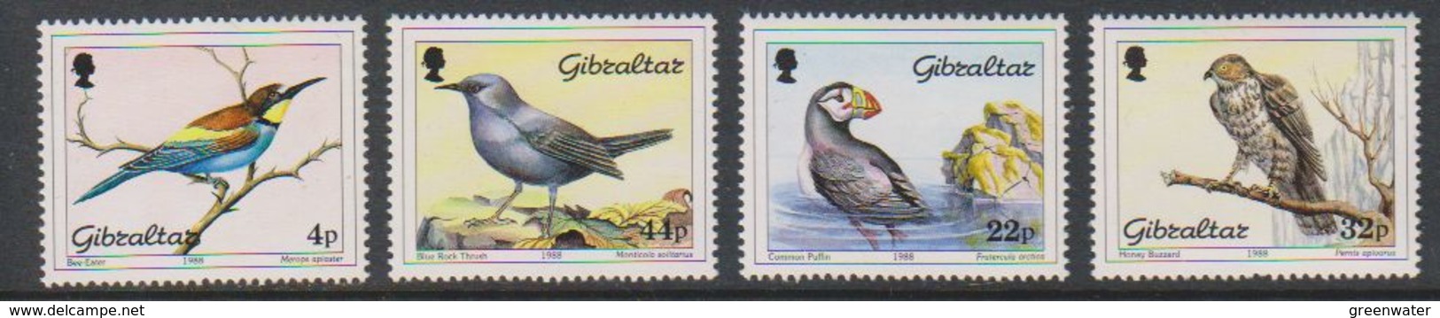 Gibraltar 1988 Birds 4v ** Mnh (39600A) - Gibraltar