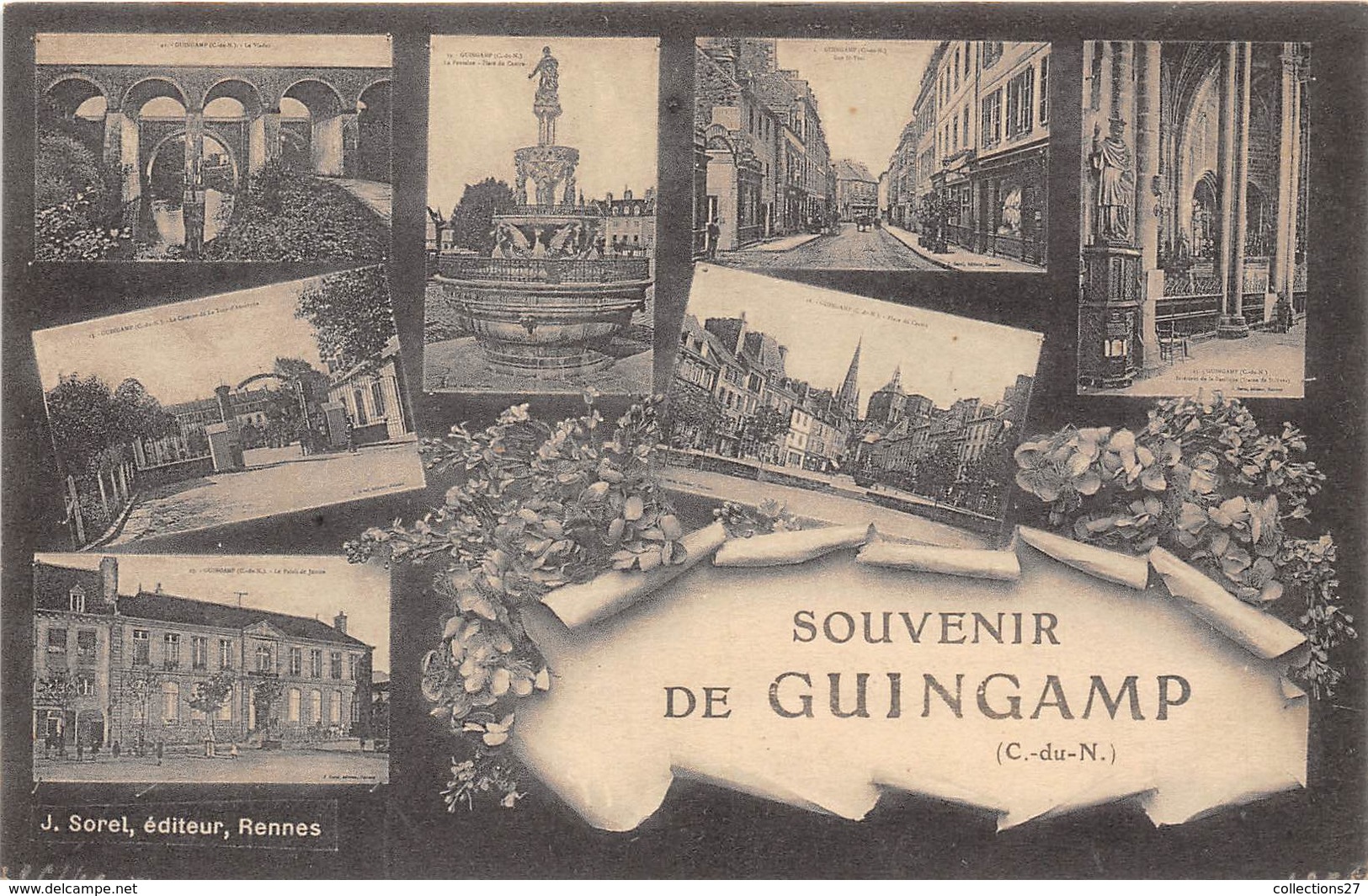 22-GUINCAMP- SOUVENIR MULTIVUES - Guingamp