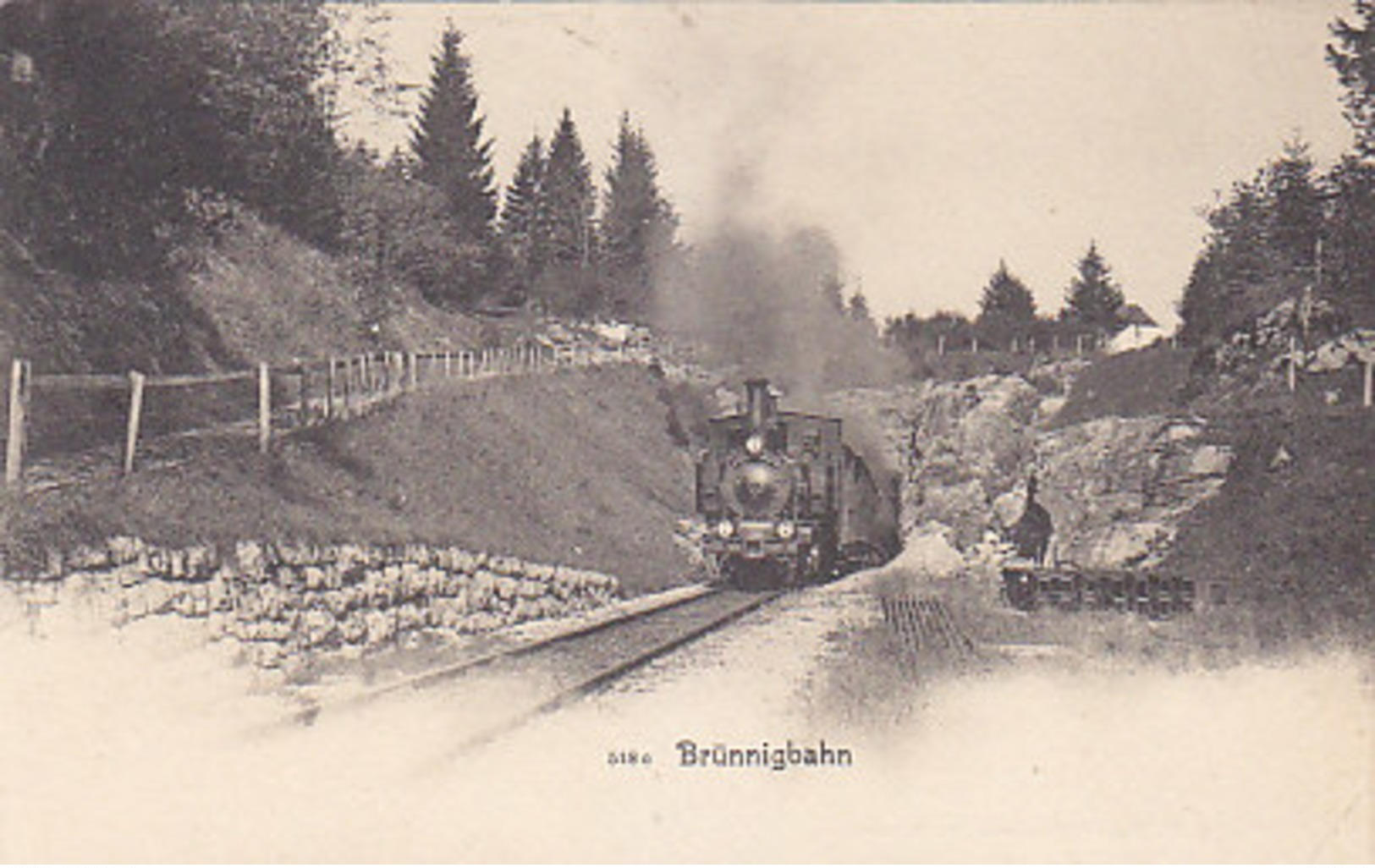 Brünigbahn - Jahrhundertwende        (P-164-60712) - Trains