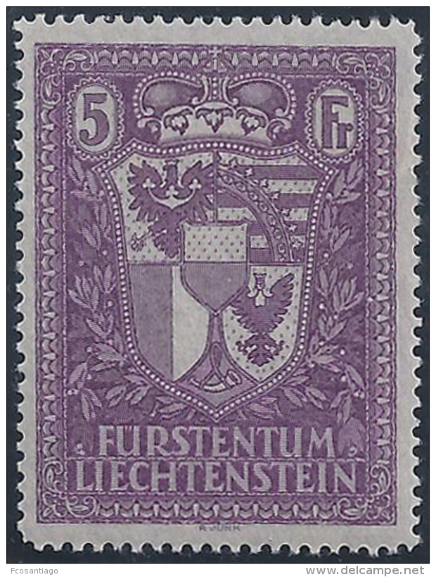 LIECHTENSTEIN 1935 - Yvert #128 - MLH * - Nuevos