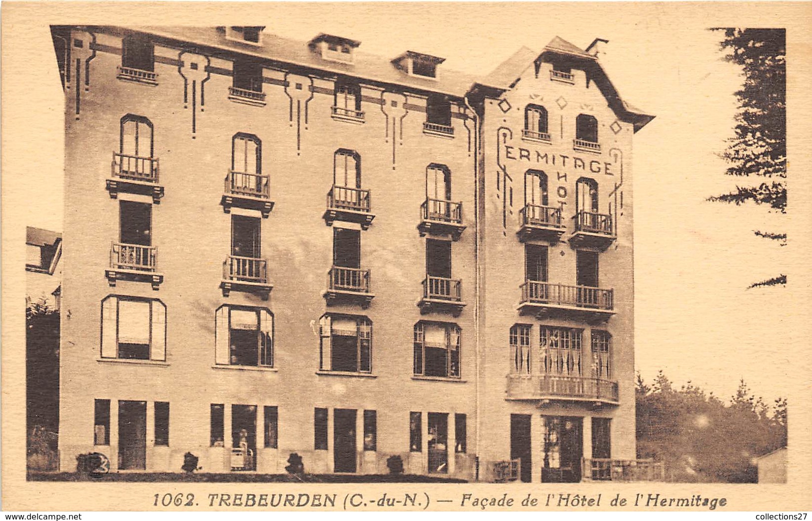 22-TREBEURDEN- FACADE DE HÔTEL  DE L'HERMITAGE - Trébeurden