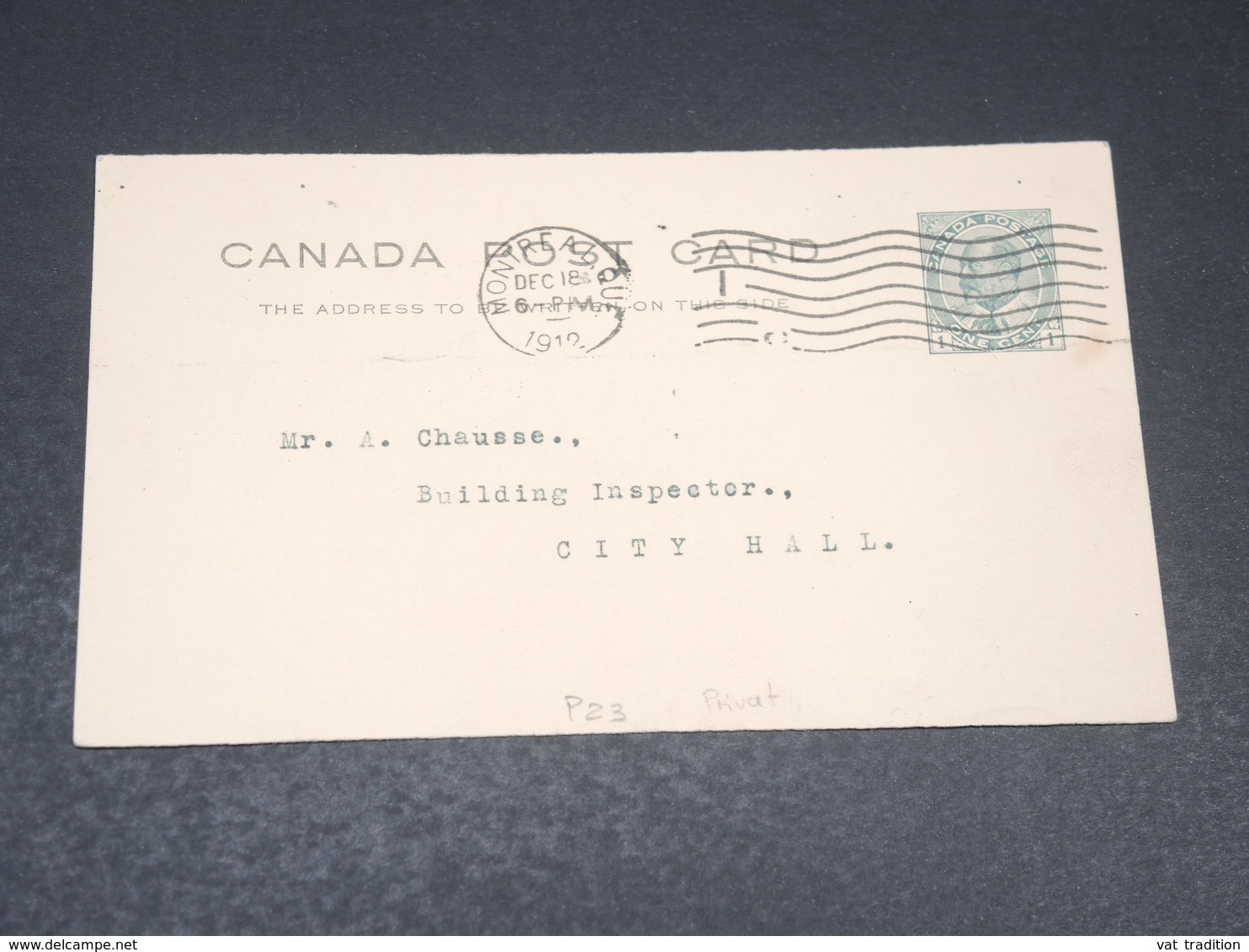 CANADA - Entier Postal Commerciale De Montréal En 1912 - L 19815 - 1903-1954 Kings