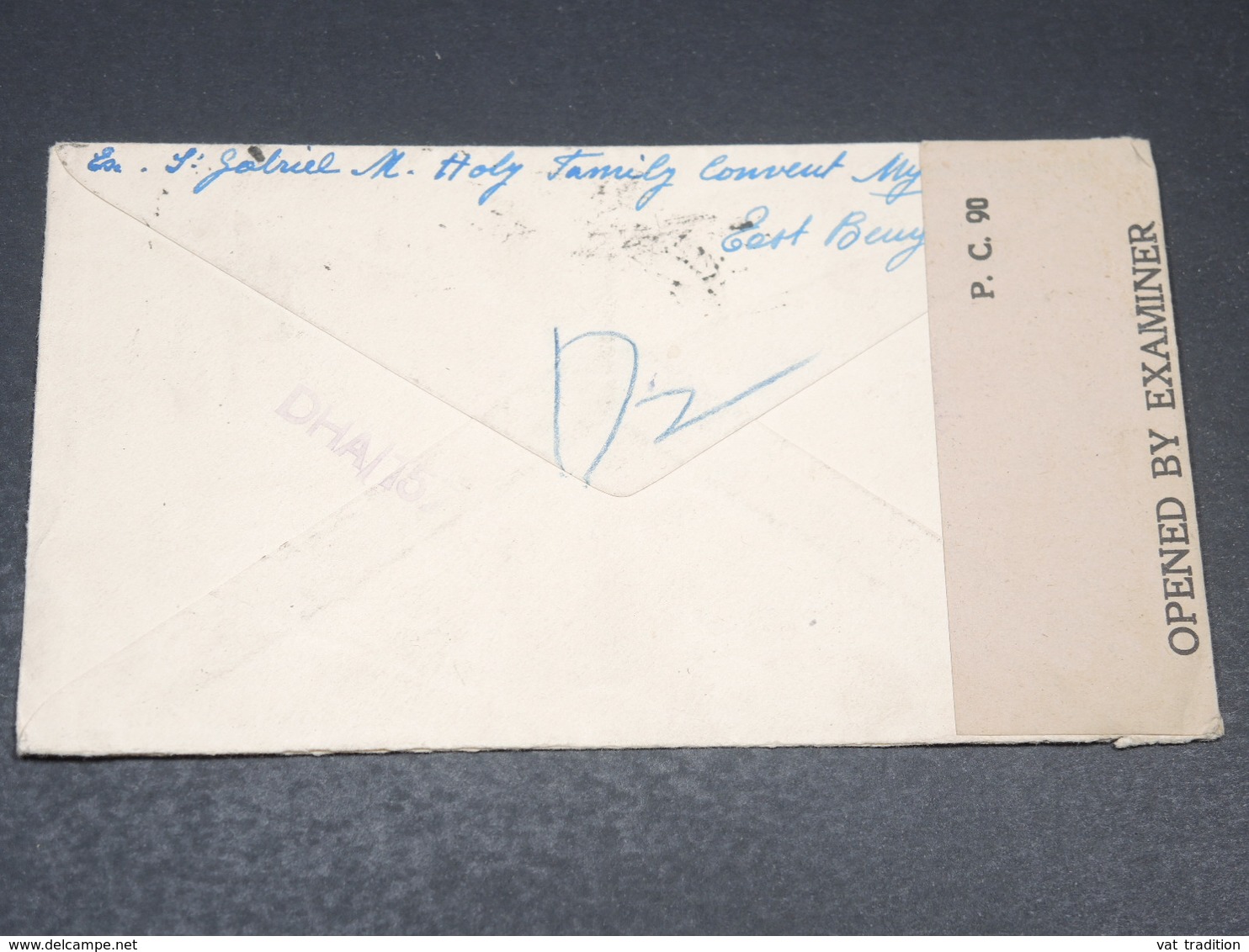 INDE - Enveloppe Pour La Suisse Avec Contrôle Postal - L 19821 - 1936-47 Koning George VI