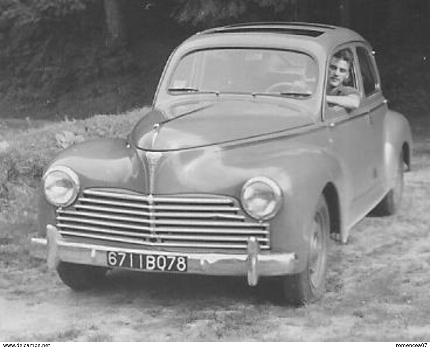 PEUGEOT 203 - Lot De 2 Photographies - Toit Ouvrant - Vers 1950 - Photographie - Automobile - A Voir ! - Cars