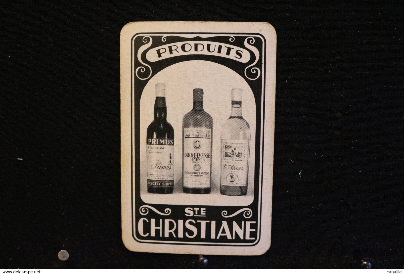 Playing Cards / Carte A Jouer / 1 Dos De Cartes Avec Publicité / Produits, Ste Christiane - Jenever- Ginièvre, - Autres & Non Classés