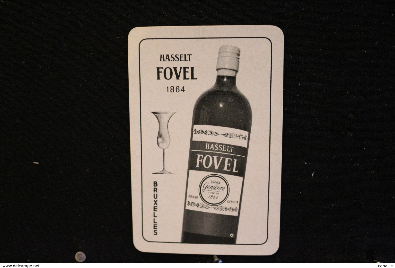 Playing Cards / Carte A Jouer / 1 Dos De Cartes Avec Publicité /  Hasselt Fovel, Spiritueux G & G .Fovel Bruxelles . - Autres & Non Classés