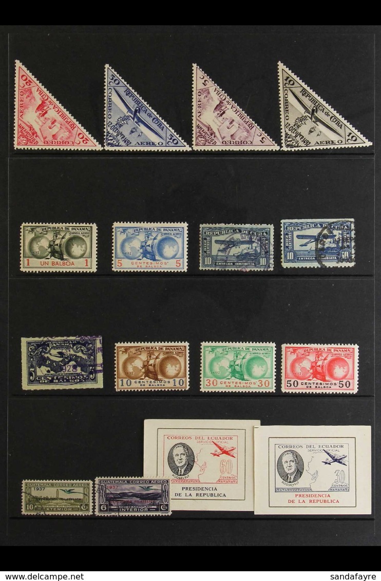 STRANGE WORLD ACCUMULATION OF OLDER STAMPS Arranged On Black Stock Pages & On A Couple Of Stock Cards, Mint & Used Range - Andere & Zonder Classificatie