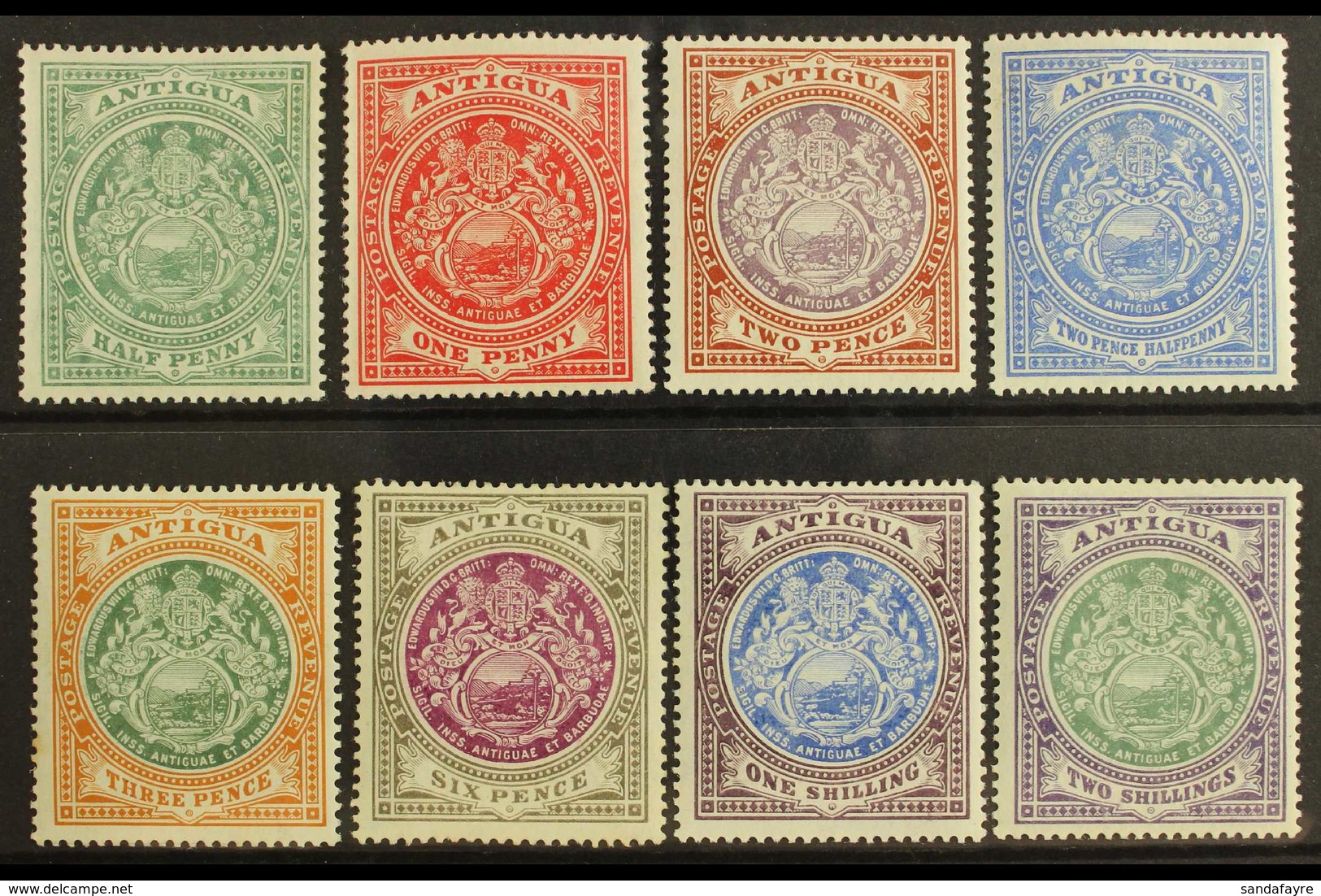 1908 - 17 Badge Of The Colony Set Complete, SG 41/50, Very Fine And Fresh Mint. (8 Stamps) For More Images, Please Visit - Andere & Zonder Classificatie