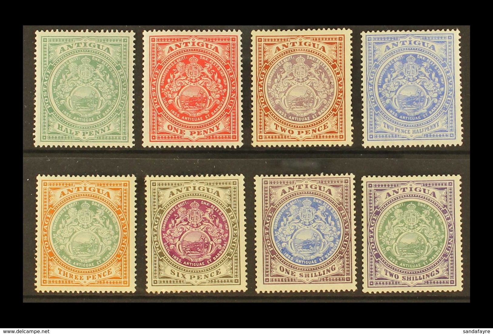 1908-17 Arms Defins, Wmk Mult. Crown CA, Complete Set, SG 41/50, Very Fine Mint (8 Stamps). For More Images, Please Visi - Autres & Non Classés