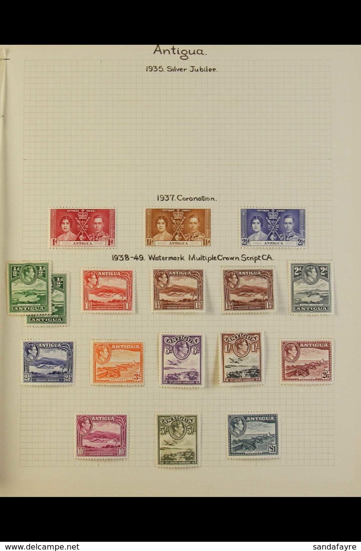 1937-51 VERY FINE MINT KGVI COLLECTION Complete On Pages In 1970's Auction Folder, Plus 1938 ½d And 1½d Shades, Lightly  - Sonstige & Ohne Zuordnung