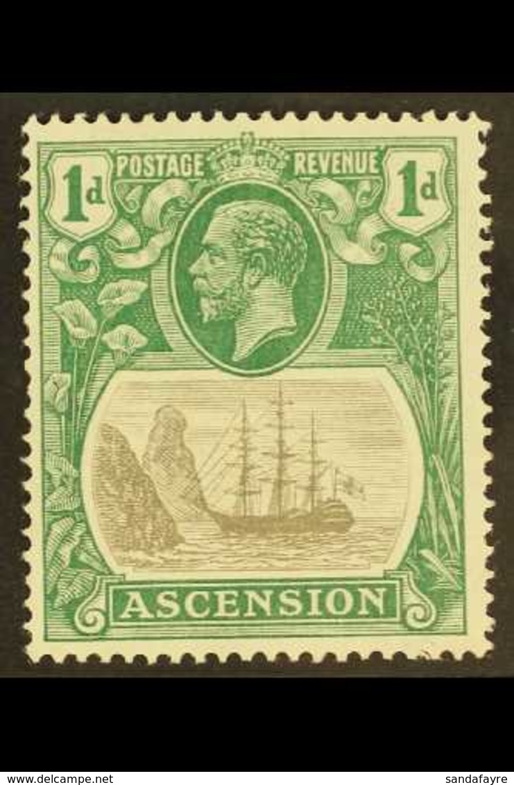 1924 1d Grey Black And Bright Blue-green, SG 11d, Very Fine Mint. For More Images, Please Visit Http://www.sandafayre.co - Ascension