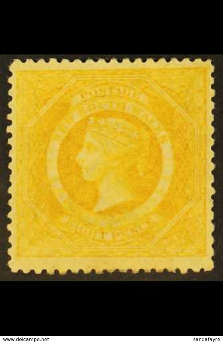 NEW SOUTH WALES 1860-72 8d Bright Yellow Perf 13, SG 167c, Mint Good Part OG, Fresh & Striking. For More Images, Please  - Andere & Zonder Classificatie