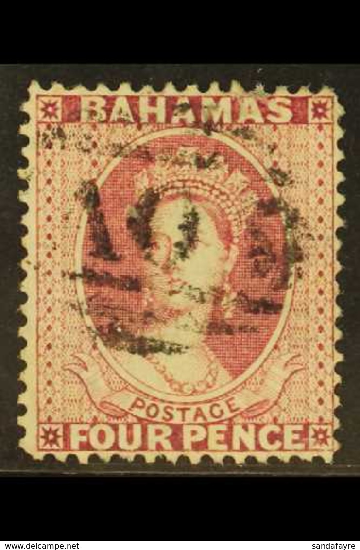 1861-62 4d Dull Rose, SG 5, Very Finely Used With Expertly Repaired Corner, Signed Schlegel. A Beauty, Cat £400 For More - Andere & Zonder Classificatie