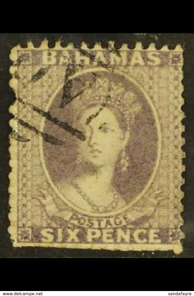 1862 6d Lilac, Perf 13, No Watermark, SG 19a, Used With Perf Faults, Cat £450. For More Images, Please Visit Http://www. - Andere & Zonder Classificatie