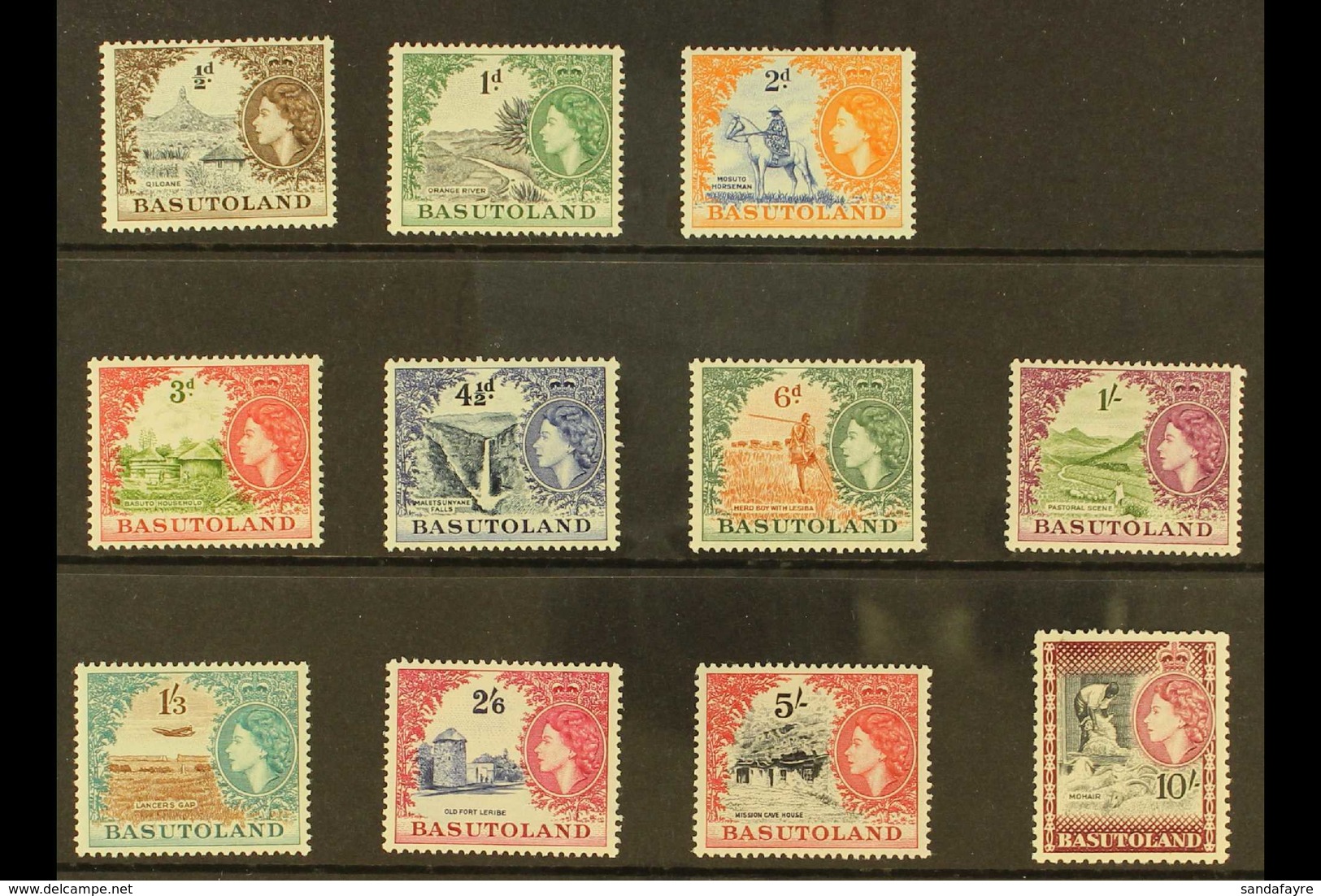1954-58 Complete Definitive Set, SG 43/53, Never Hinged Mint (11 Stamps) For More Images, Please Visit Http://www.sandaf - Altri & Non Classificati
