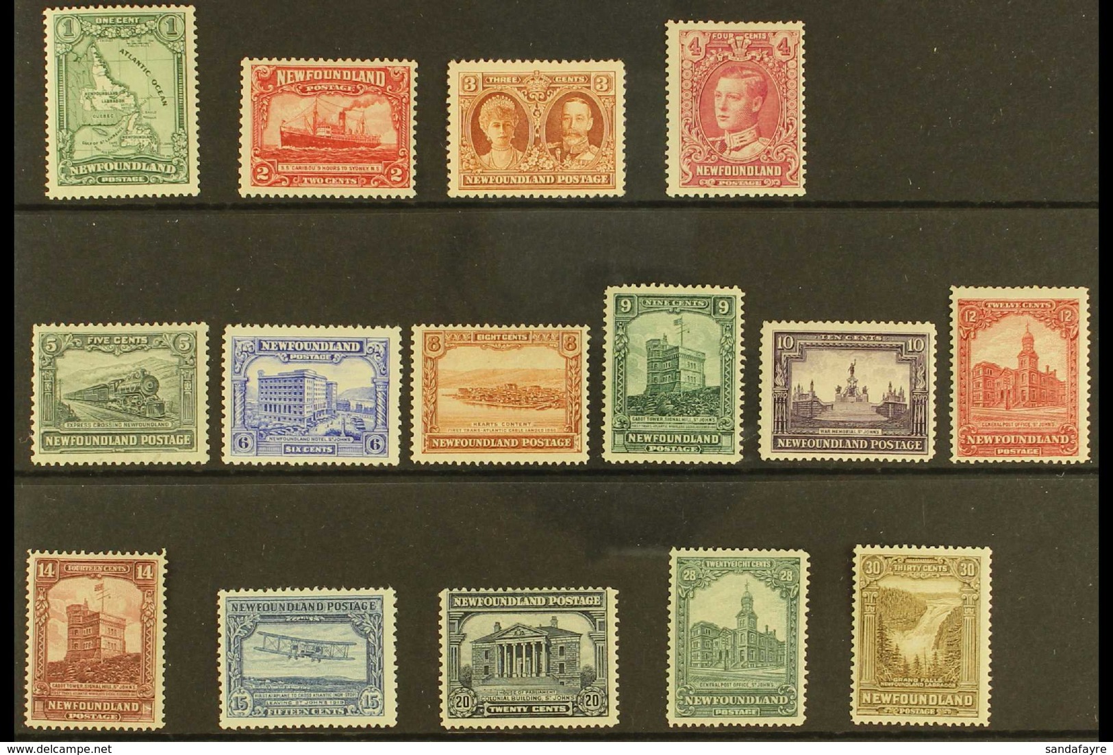 1928-29 Publicity "Basic" Set, SG 164/78, Mint (15 Stamps) For More Images, Please Visit Http://www.sandafayre.com/itemd - Andere & Zonder Classificatie