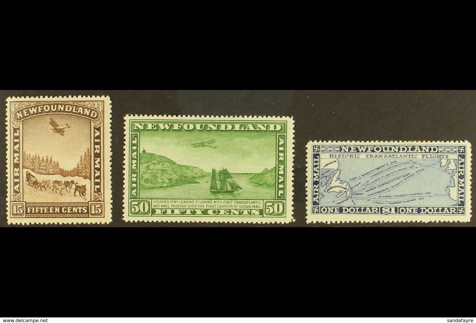 1931 Wmk Air Set, SG 195/97, Fine Mint (3 Stamps) For More Images, Please Visit Http://www.sandafayre.com/itemdetails.as - Andere & Zonder Classificatie