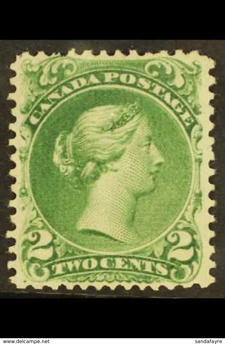 1868 2c Grass Green Large Queen, Ottawa Printing, SG 48, Fresh Unused. For More Images, Please Visit Http://www.sandafay - Altri & Non Classificati