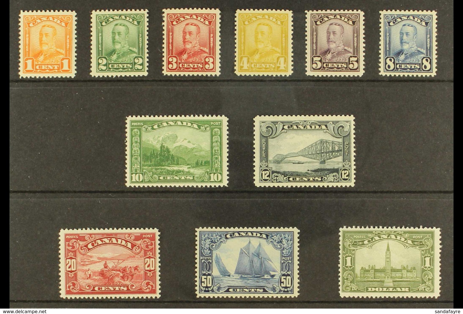 1928-29 "Scroll" Issue Complete Definitive Set, SG 275/285, Very Fine Mint, Most Stamps Well Centered And Better Than Th - Andere & Zonder Classificatie