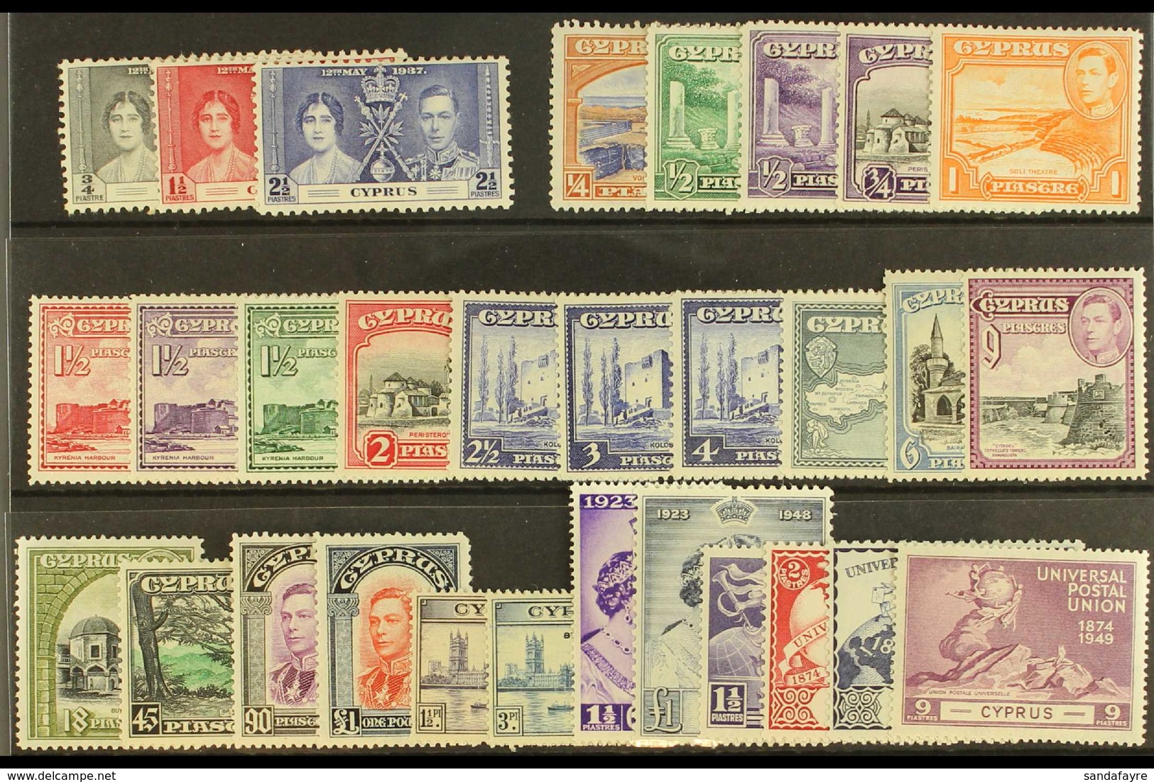 1937-51 COMPLETE MINT KGVI. A Complete "Basic" Run Of Issues From The 1937 Coronation To The 1949 UPU Set, SG 148/71, Fi - Andere & Zonder Classificatie