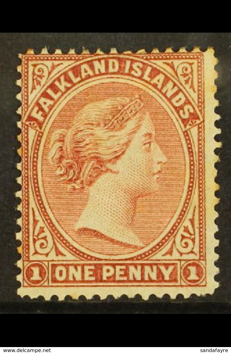 1878-79 1d Claret, No Watermark, SG 1, Mint With Part Original Gum, Crease And A Few Toned Perfs, Cat £750. For More Ima - Falkland