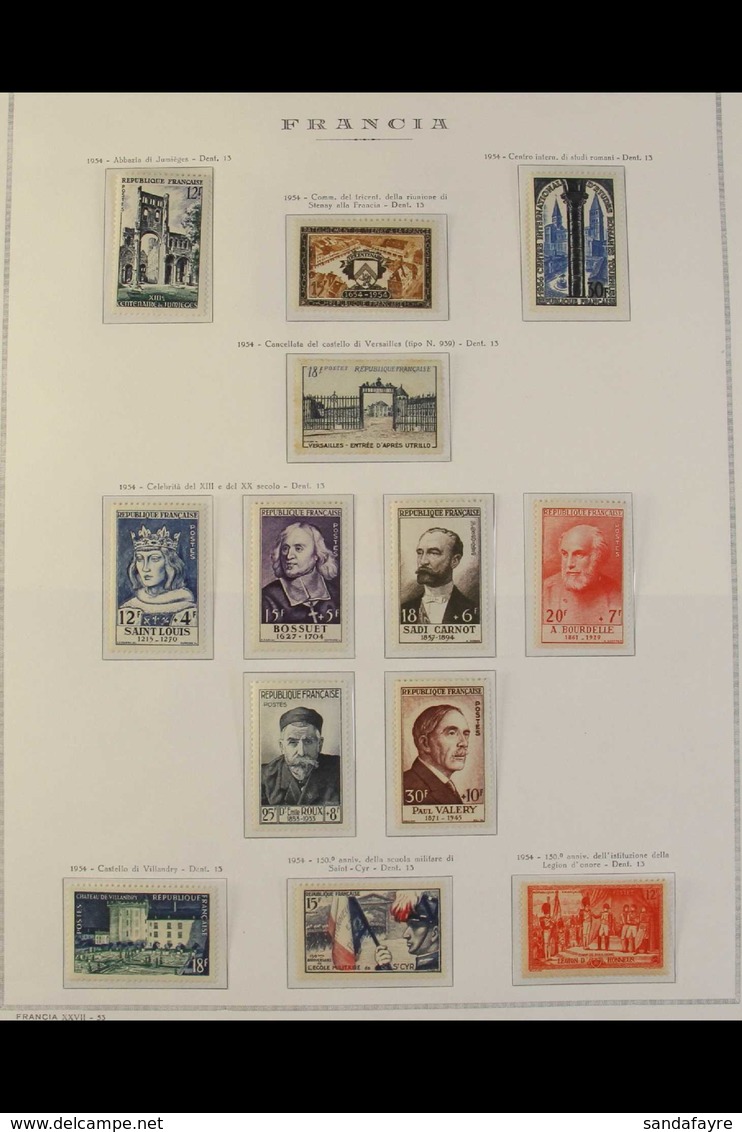 1950-54 COMPLETE NHM/MINT COLLECTION An Attractive Collection, Virtually All Never Hinged Mint Including The 1954 Celebr - Autres & Non Classés