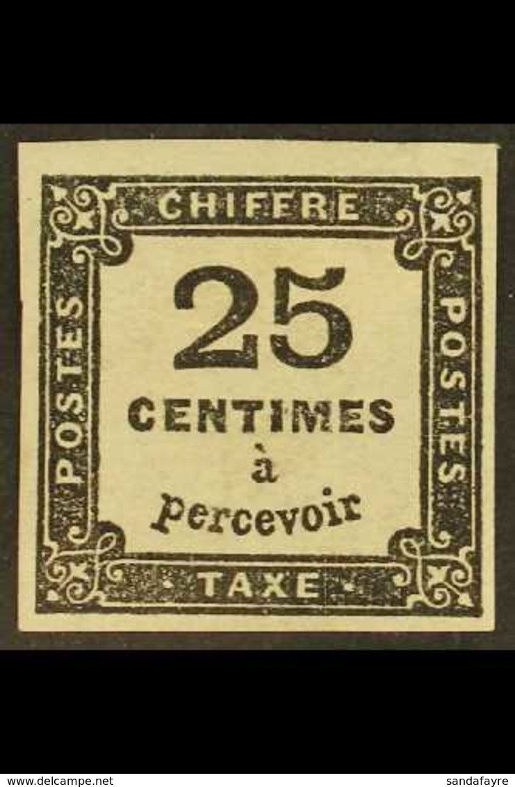 POSTAGE DUE 1871-78 25c Black (Yvert 5, SG D212), Mint Small Part Gum, Four Good To Large Margins, Light Wrinkles, Cat £ - Andere & Zonder Classificatie