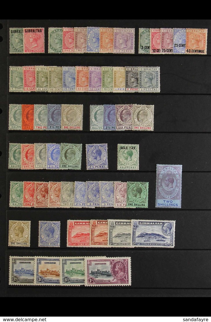 1886-1935 FINE MINT COLLECTION An Attractive Range Incl. 1886 Overprinted ½d Abd 2d, 1886-87 Set To 6d, 1889 5c On ½d To - Gibilterra
