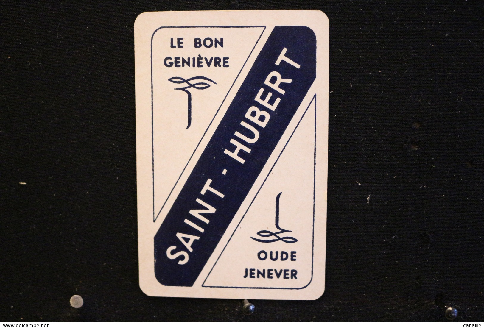 Playing Cards / Carte A Jouer / 1 Dos De Cartes Avec Publicité / Le Bon Genièvre, Saint-Hubert - Oude Jenever - Autres & Non Classés