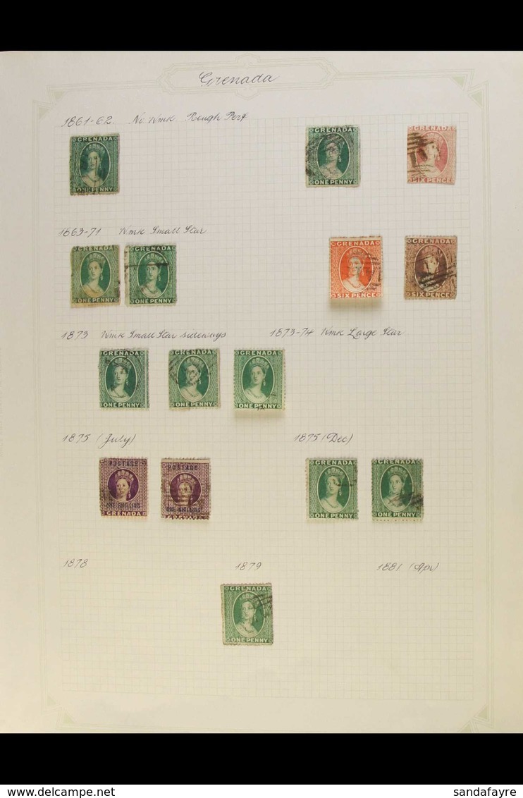 1861-1970 CLEAN MINT AND USED COLLECTION On Album Pages, Mostly Fine Mint, And Which Includes 1861-62 1d X2 Used, 1863-7 - Grenada (...-1974)