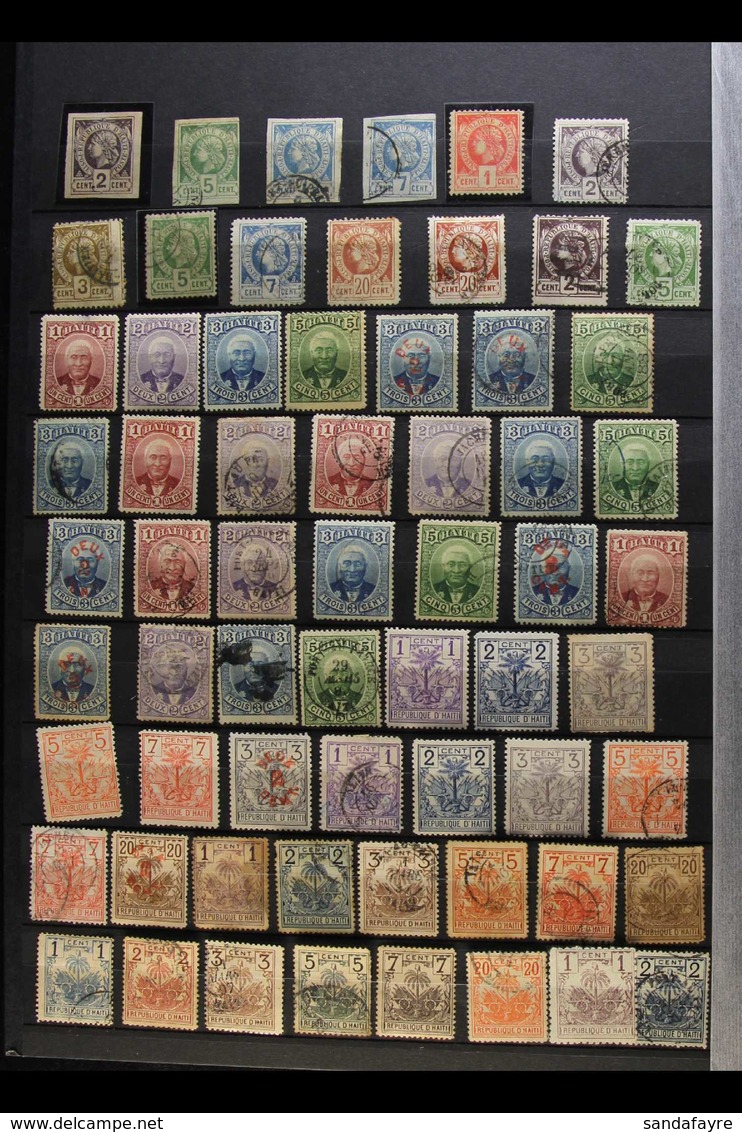 1881-1920 CLEAN MINT AND USED COLLECTION Includes 1881 Imperf 2c, 5c, And 7c X2 Used, Similar Perf Types To 20c X2 Used, - Haïti