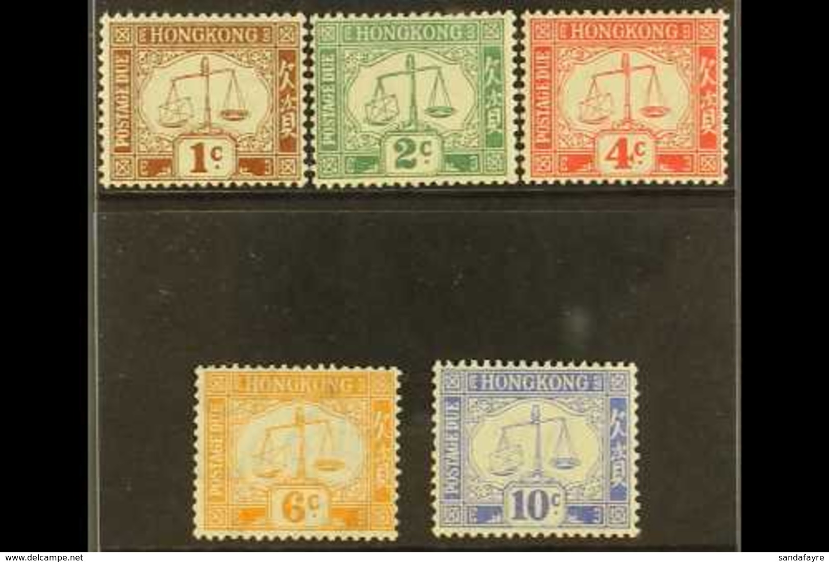 POSTAGE DUES 1923 Wmk Upright Complete Set, SG D1/5, Very Fine Mint, Fresh. (5 Stamps) For More Images, Please Visit Htt - Other & Unclassified
